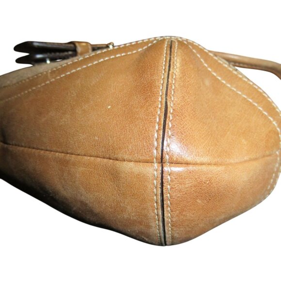 SOLD Coach 2004 Vintage Soho Signature C Jacquard Canvas & Leather Buckle Bag - Picture 11 of 15